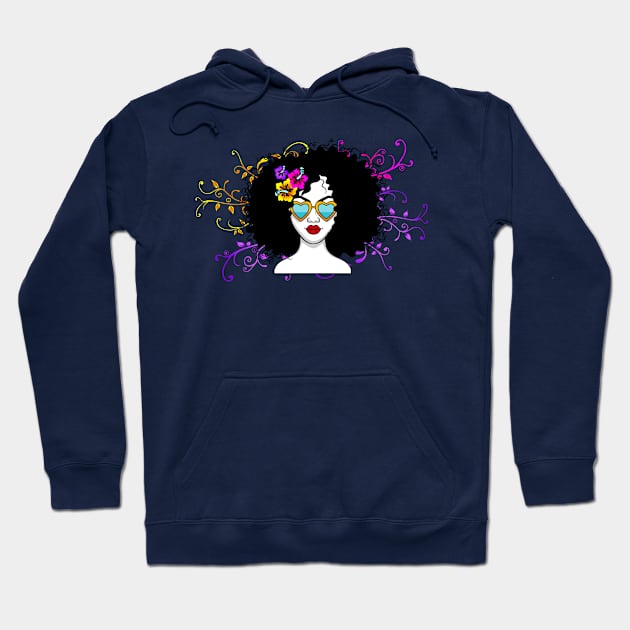 Pride Latina Afro Queen hispanic columbian gift ida present Hoodie by MARESDesign